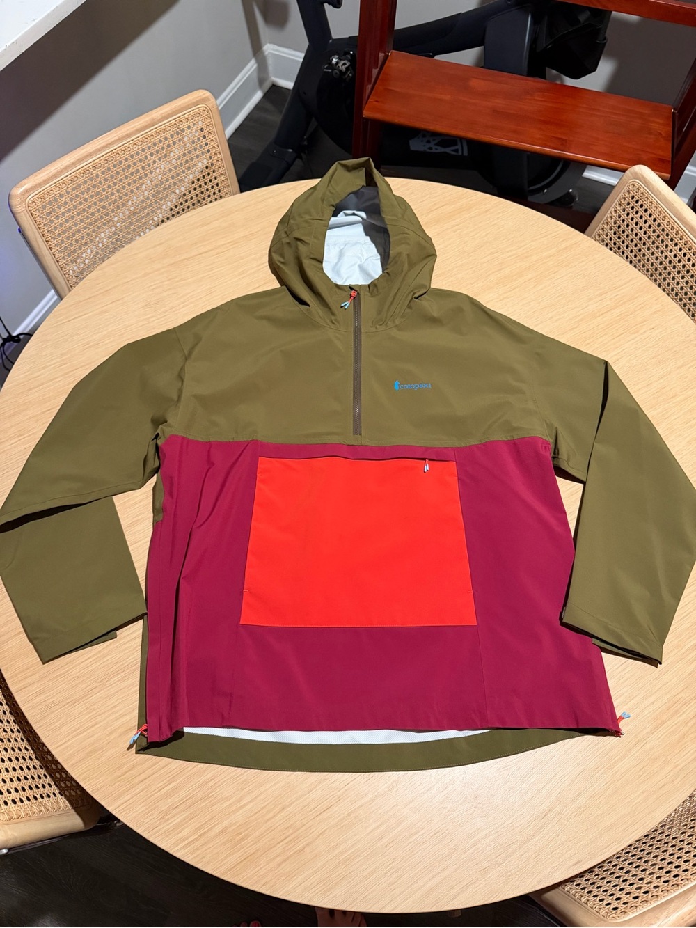 Cotopaxi Teca Half-Zip Windbreaker Colorblock Hooded Anorak